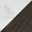 White/Dark Brown
