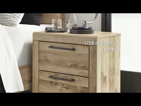 Hyanna Panel Bed with 2 Side Storage