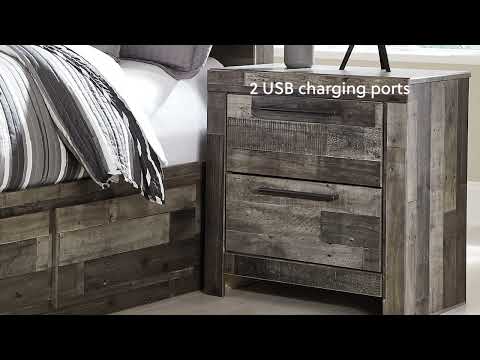 Derekson Panel Bed with 6 Storage Drawers
