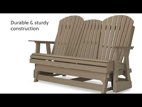 Hyland Wave Outdoor Glider Loveseat